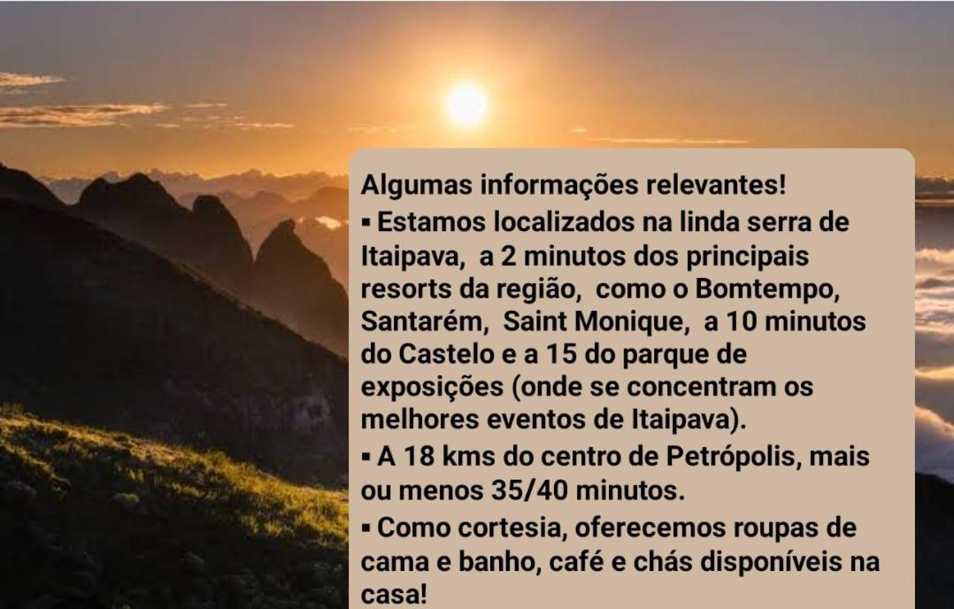 Recanto De Itaipava - Casa Com Forno De Pizza A Lenha, Churrasqueira, Pet Friendly, Equipada Para Ate 6 Pessoas, Em Meio A Natureza E Proxima Ao Centro Do Bairro Petrópolis Extérieur photo